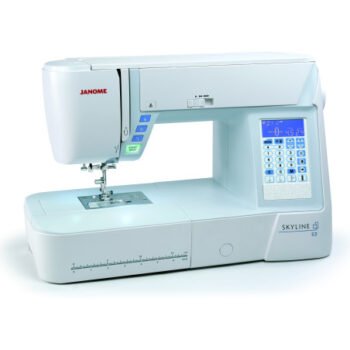 Machine à coudre électronique avec large espace de travail et table d’extension