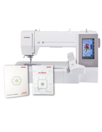 Machine à broder électronique avec écran tactile couleur, grand champ 200 × 360 mm & logiciel inclus