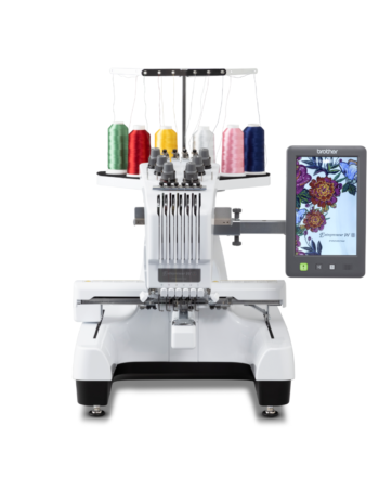 Machine à broder 6 aiguilles avec grand écran tactile 10,1″, champ 300 × 200 mm et 763 motifs intégrés